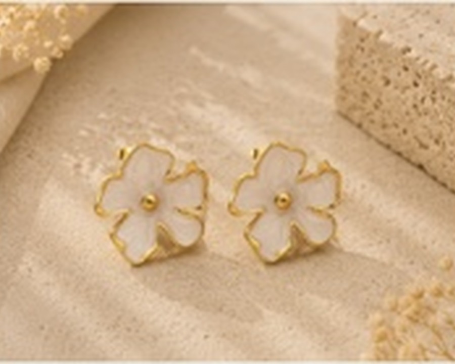 Boucles Trèfle Blanc