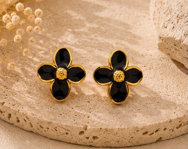 Boucles Fleur d’Onyx