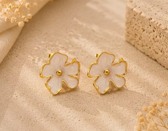 Boucles Trèfle Blanc