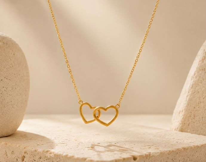 Collier Deux Cœurs