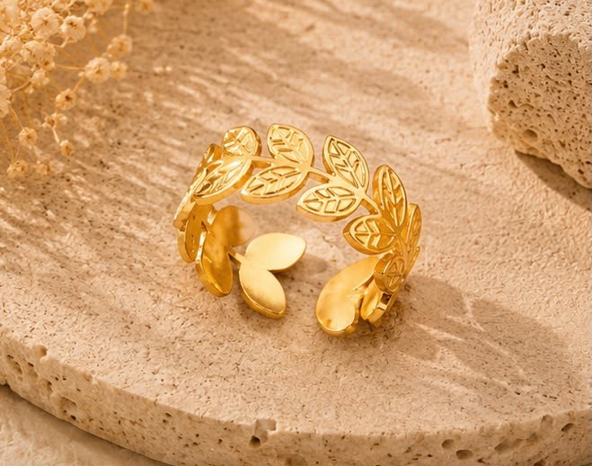 Bague Feuillage