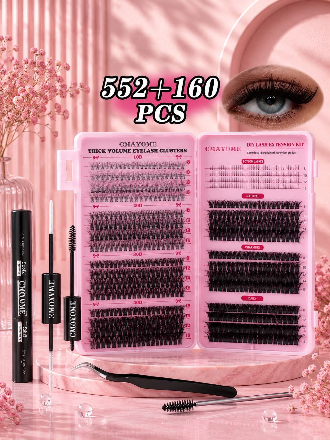 Kit Faux Cils 552 + 160 pièces
